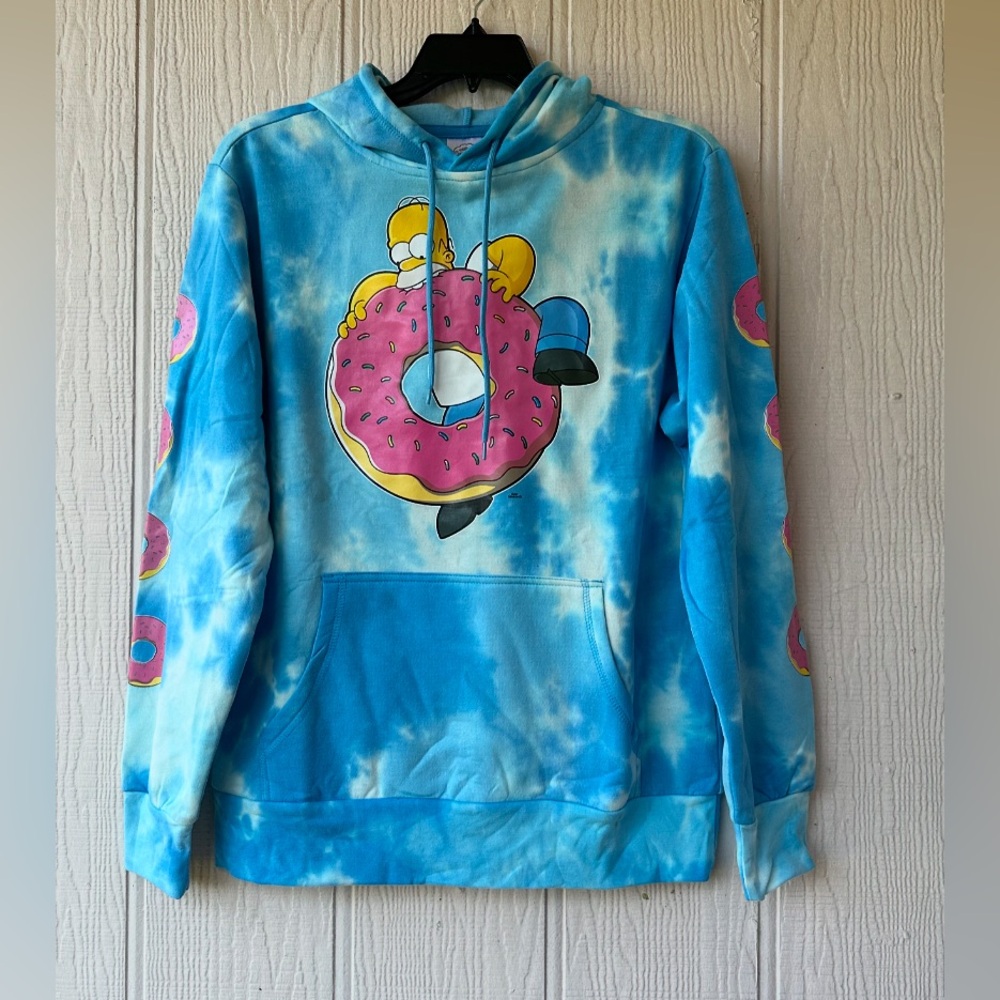 NWOT Homer Donut Tie Dye Hoodie